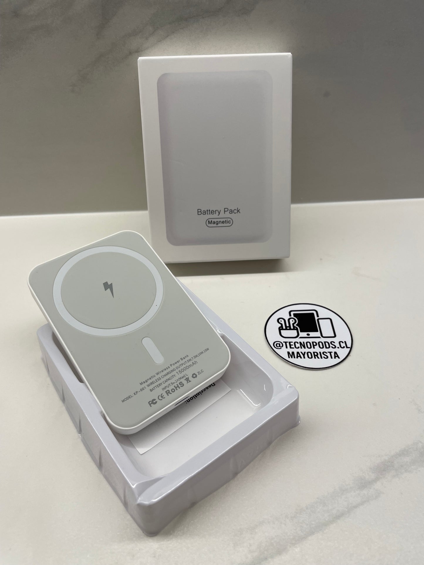 Batería Portátil Magnética 15.000 mAh