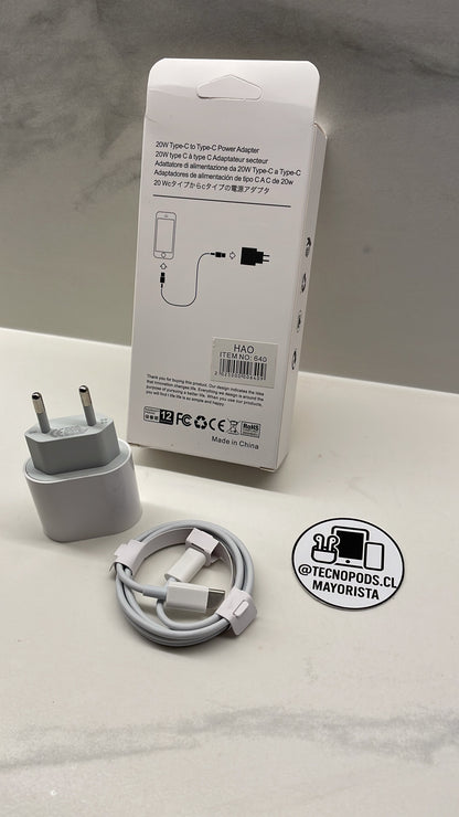 Cargador Rápido Tipo C 20W