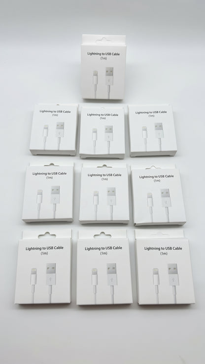 10 CABLES USB-LIGHTNING