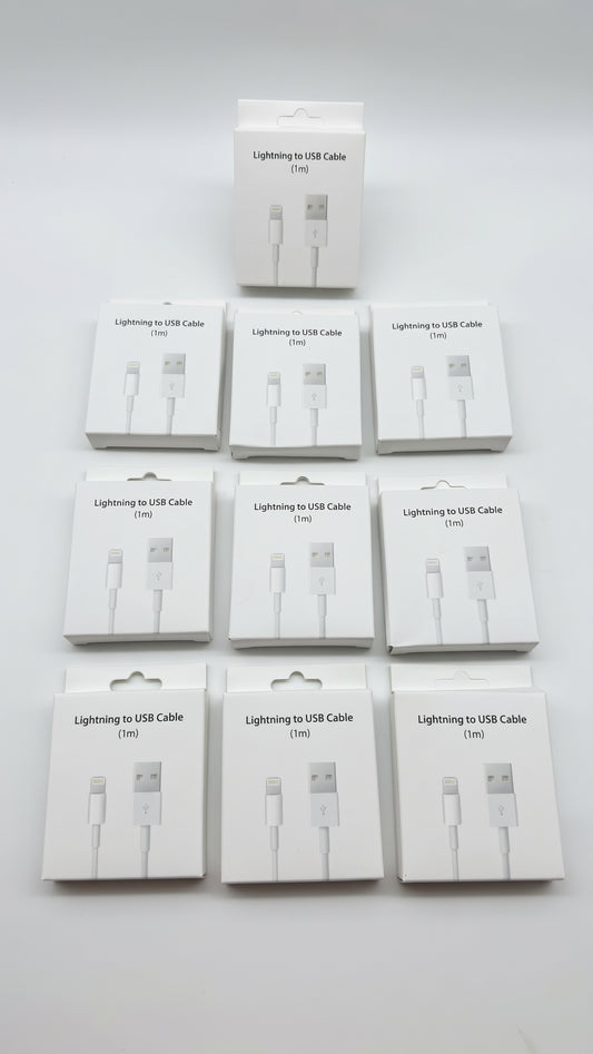 10 CABLES USB-LIGHTNING