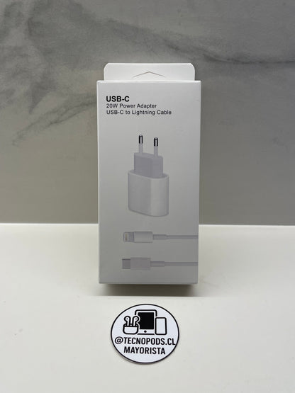 Cargador Rápido Completo Lightning 20W