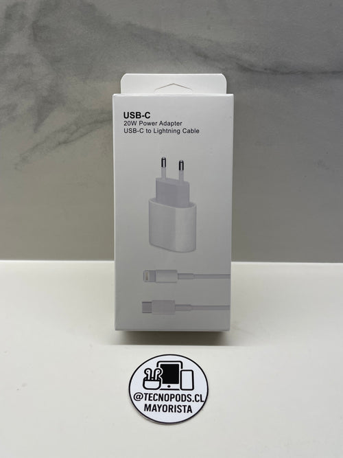 Cargador Rápido Completo Lightning 20W