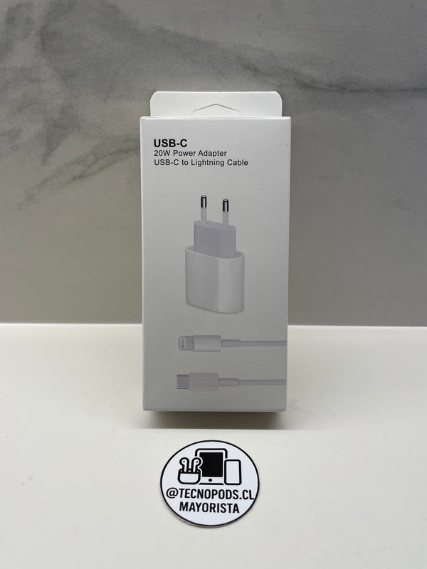 Cargador Rápido Completo Lightning 20W