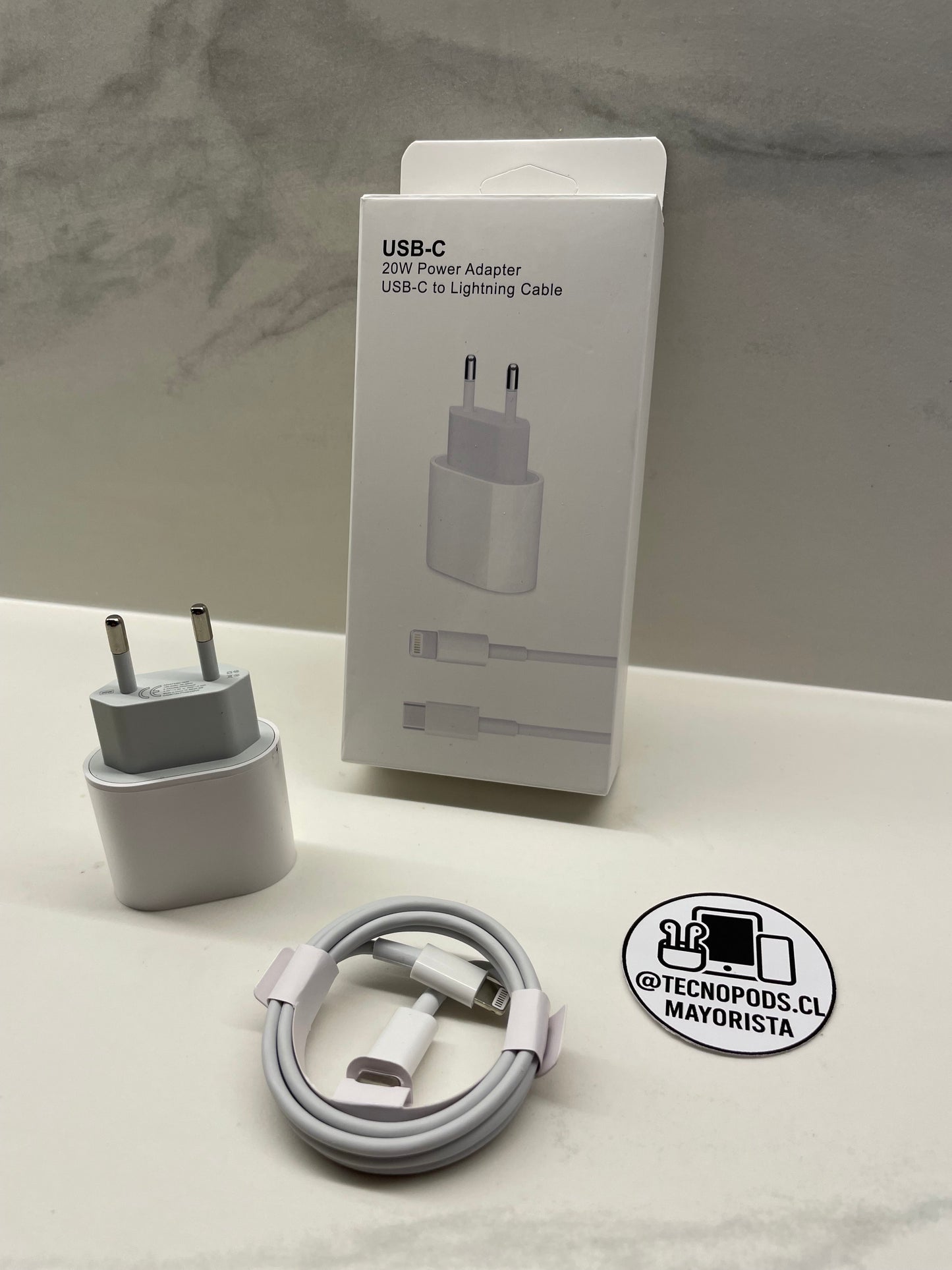 Cargador Rápido Completo Lightning 20W