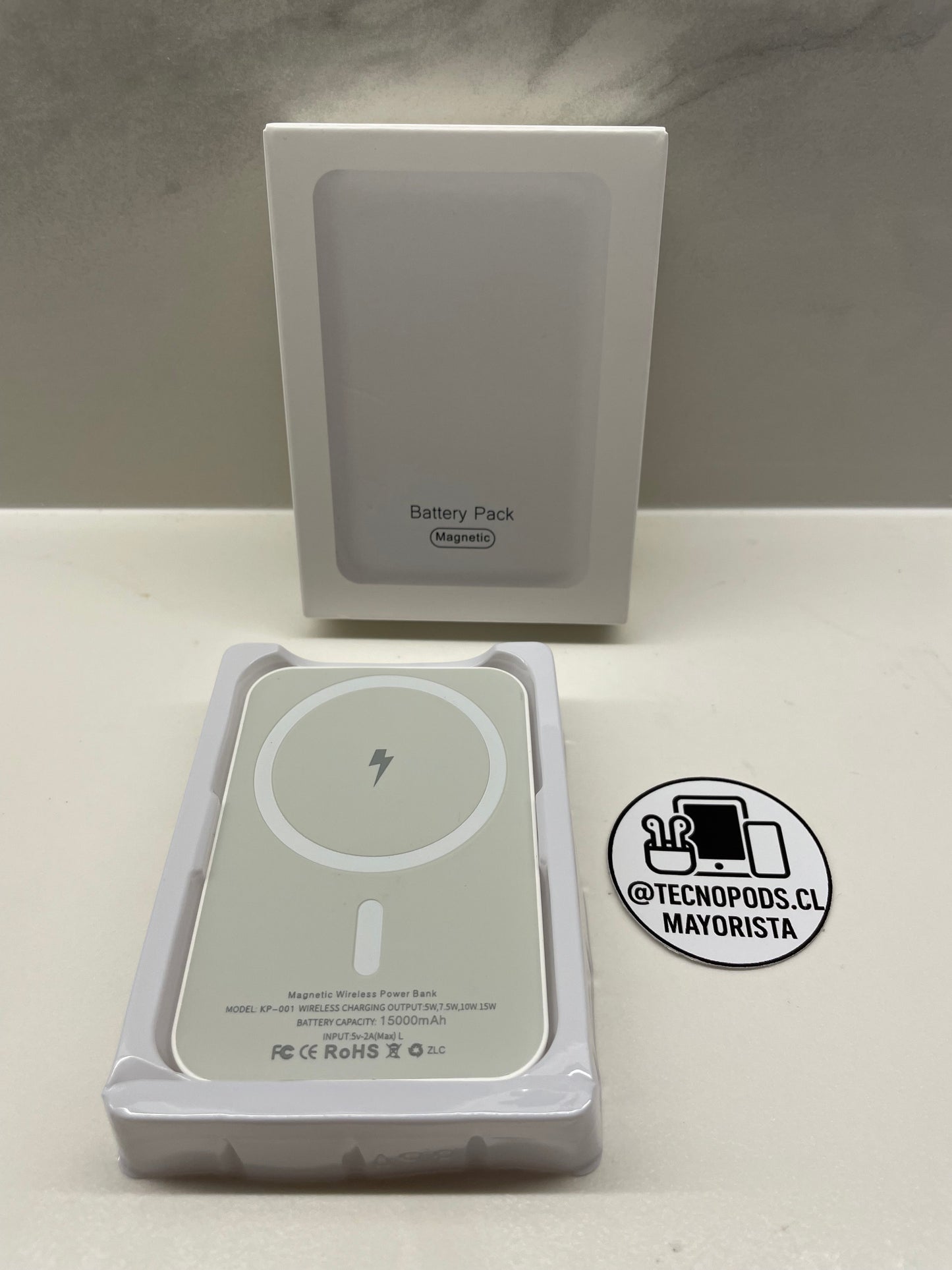Batería Portátil Magnética 15.000 mAh